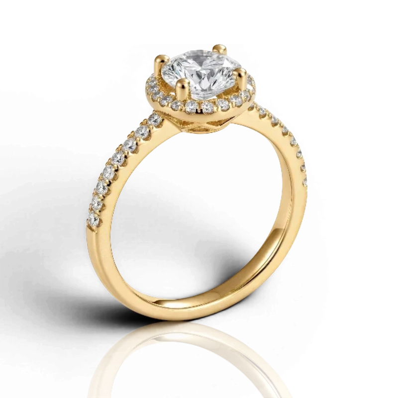 18K Yellow Gold Vermeil, 18K Yellow Gold Vermeil / 0.50 CARAT