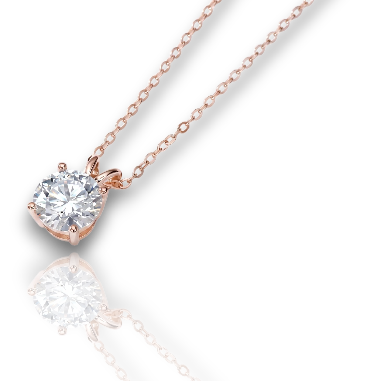 18K Rose Gold Vermeil / 1.00 CARAT