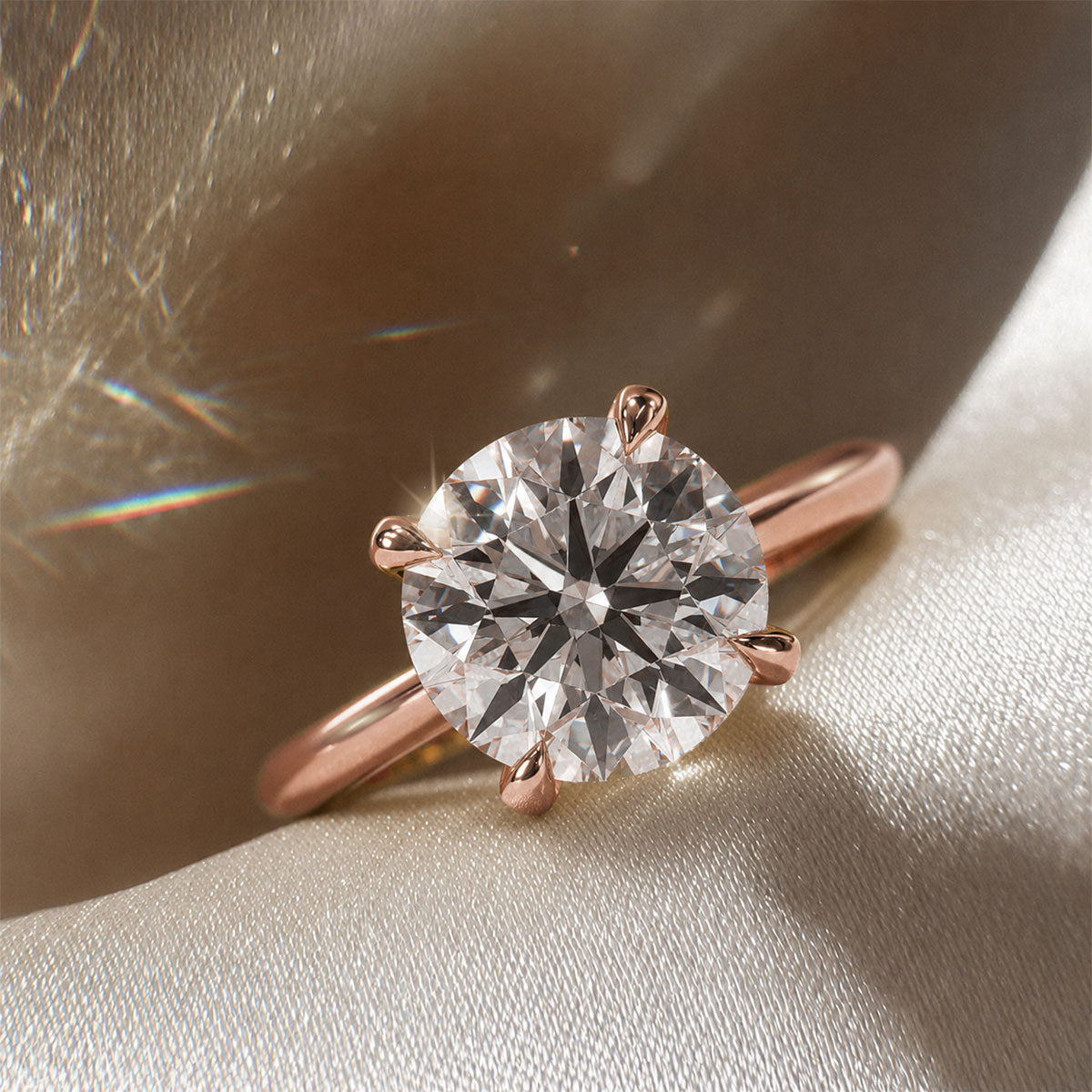18K Rose Gold Vermeil / 3.00 CARAT