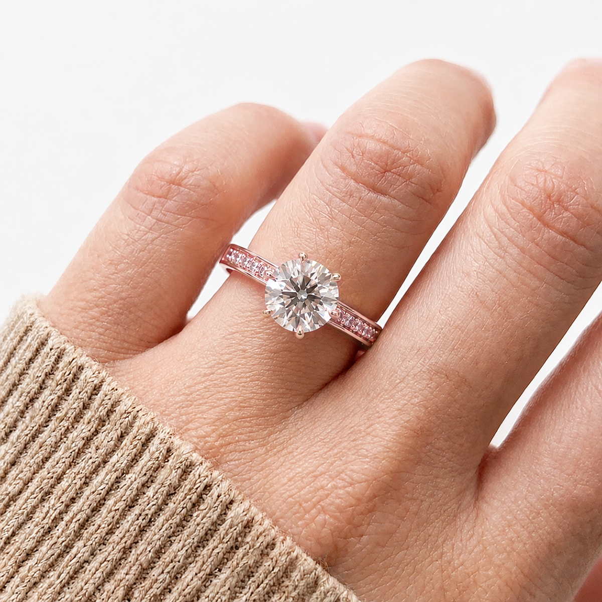 18K Rose Gold Vermeil / 3.00 CARAT