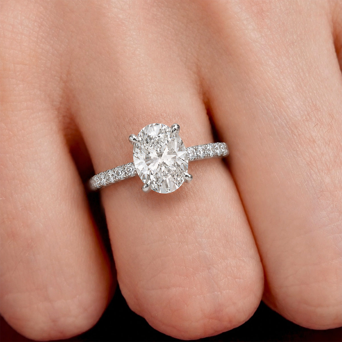 18K White Gold Vermeil