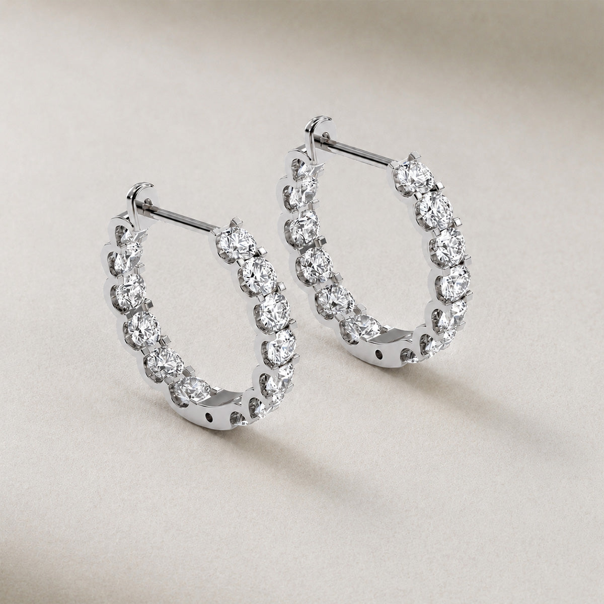 18K White Gold Vermeil