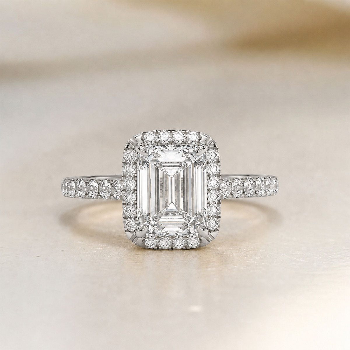 18K White Gold Vermeil 