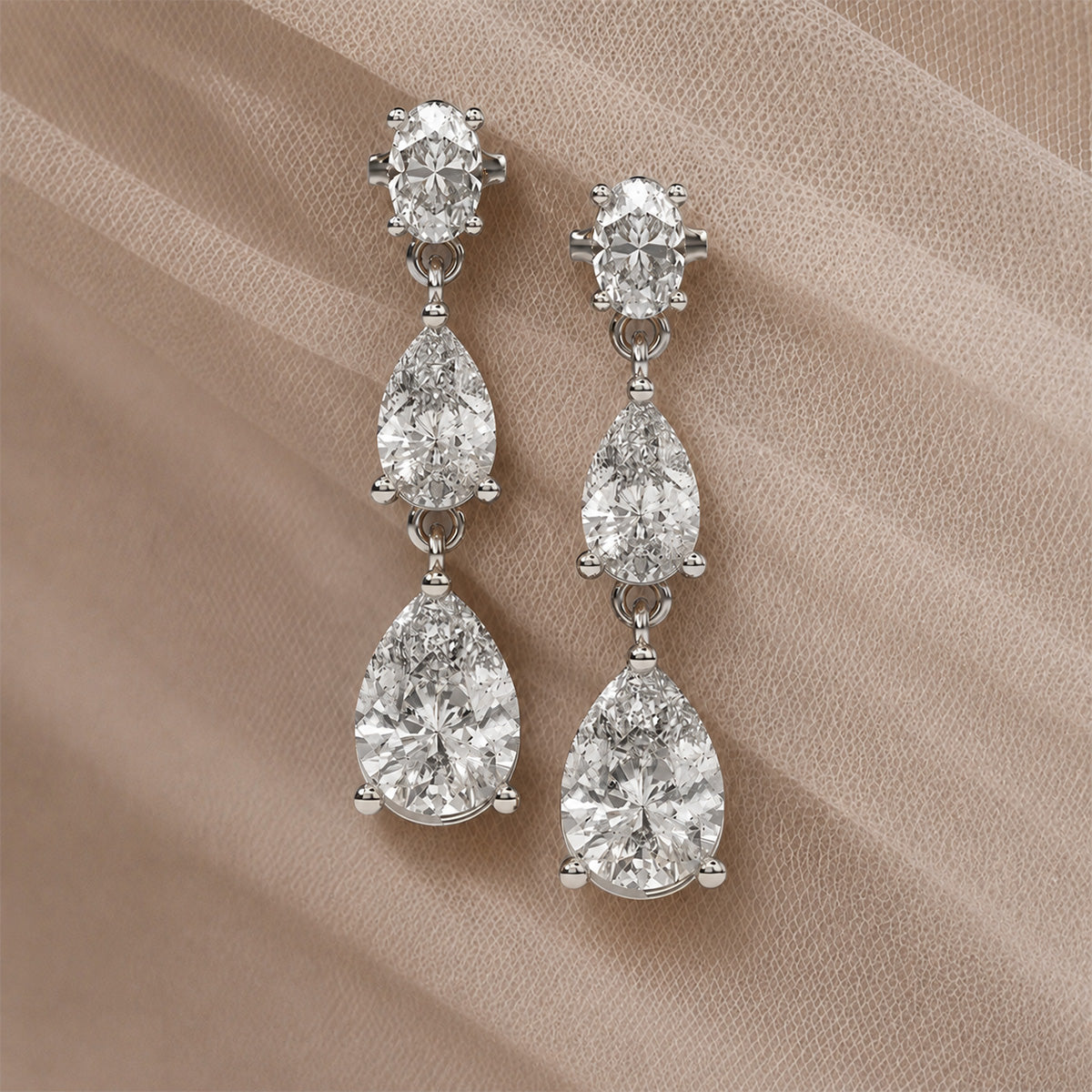 18K White Gold Vermeil