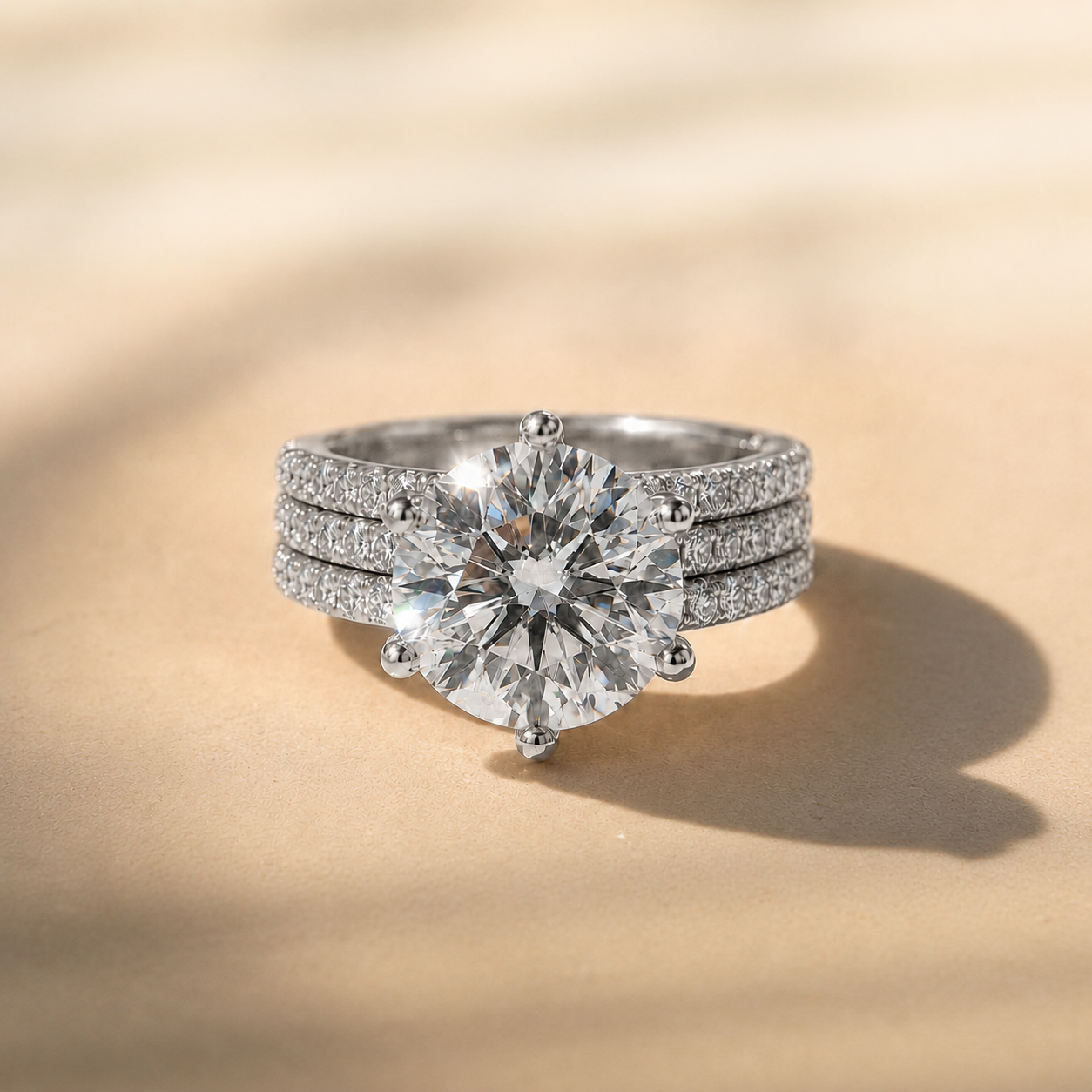 18K White Gold Vermeil