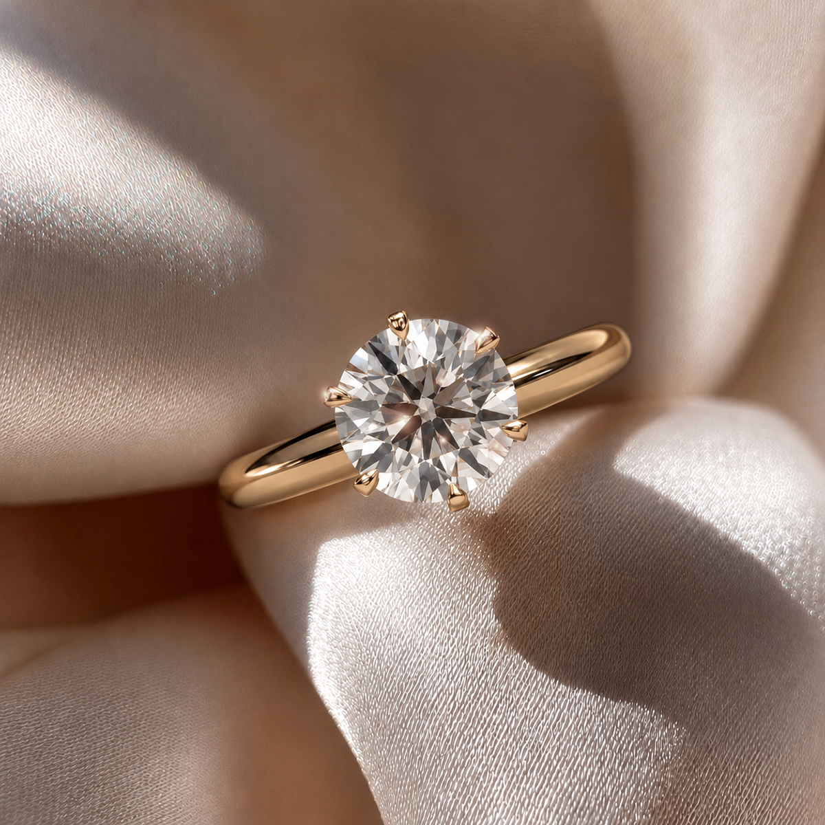 18K Yellow Gold Vermeil / 2.00 CARAT