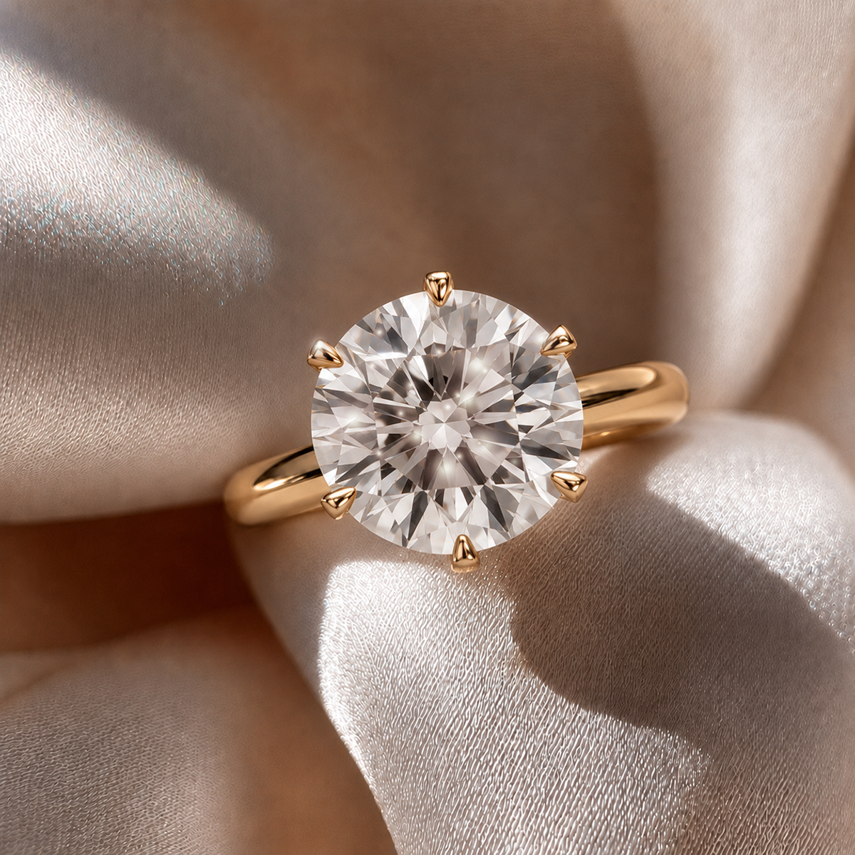 18K Yellow Gold Vermeil / 5.00 CARAT