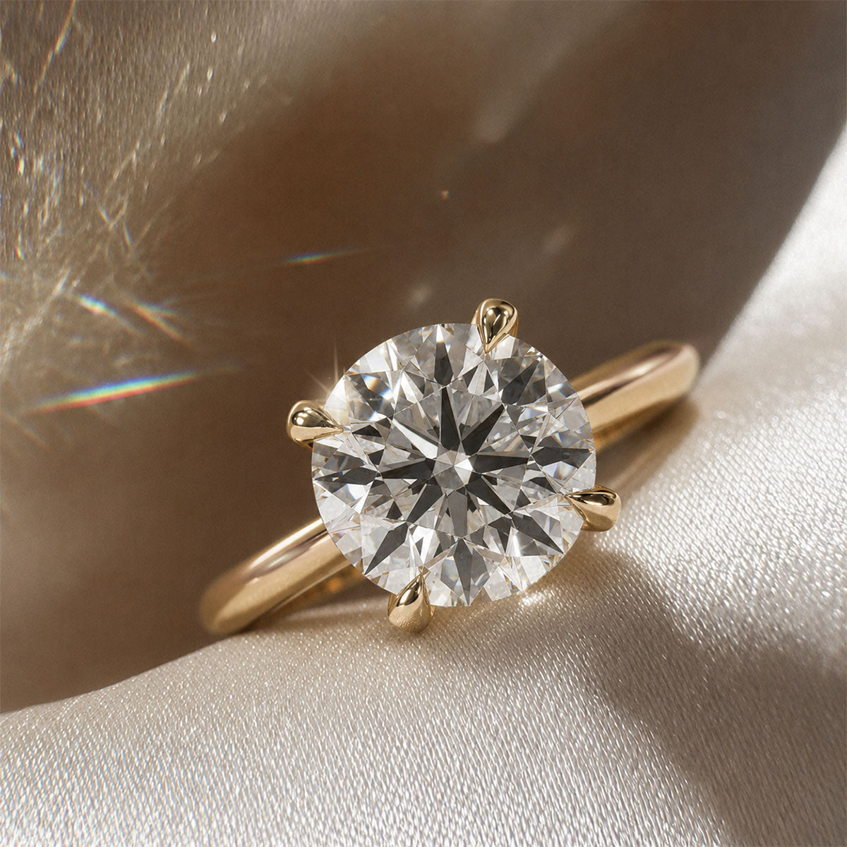 18K Yellow Gold Vermeil / 3.00 CARAT