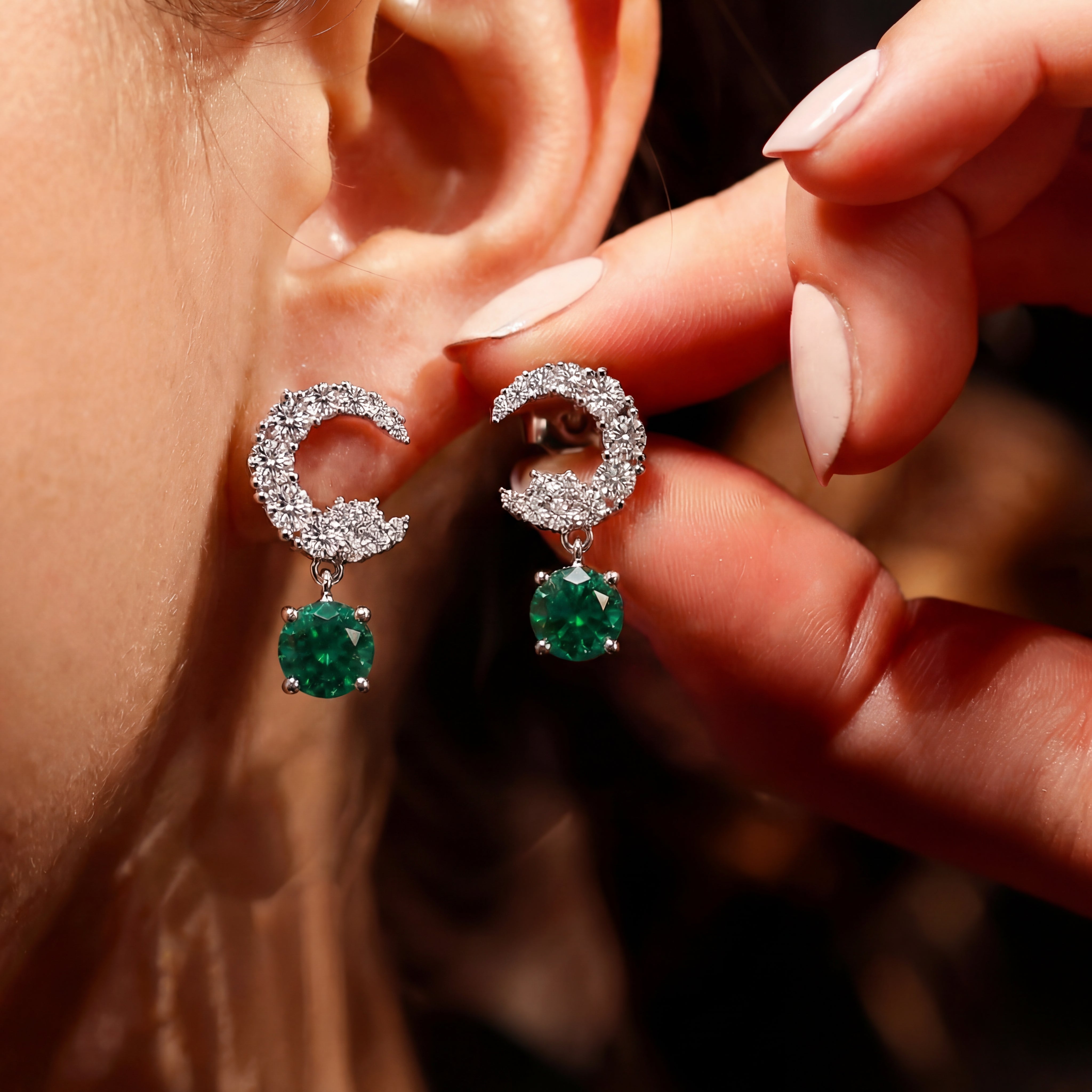 Lune d’Or Forest Earrings