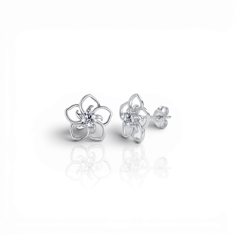 18K White Gold Vermeil