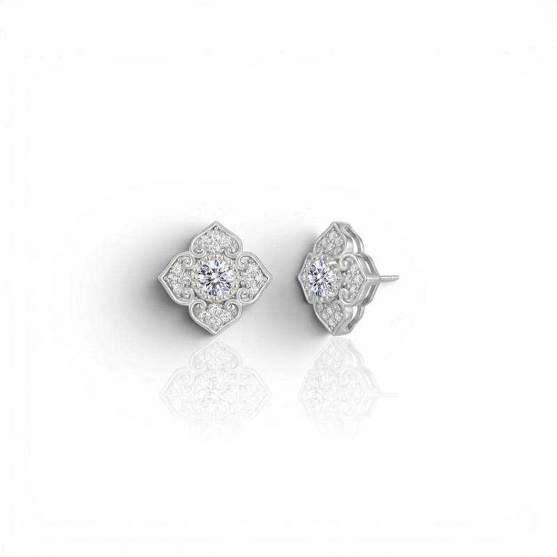 18K White Gold Vermeil