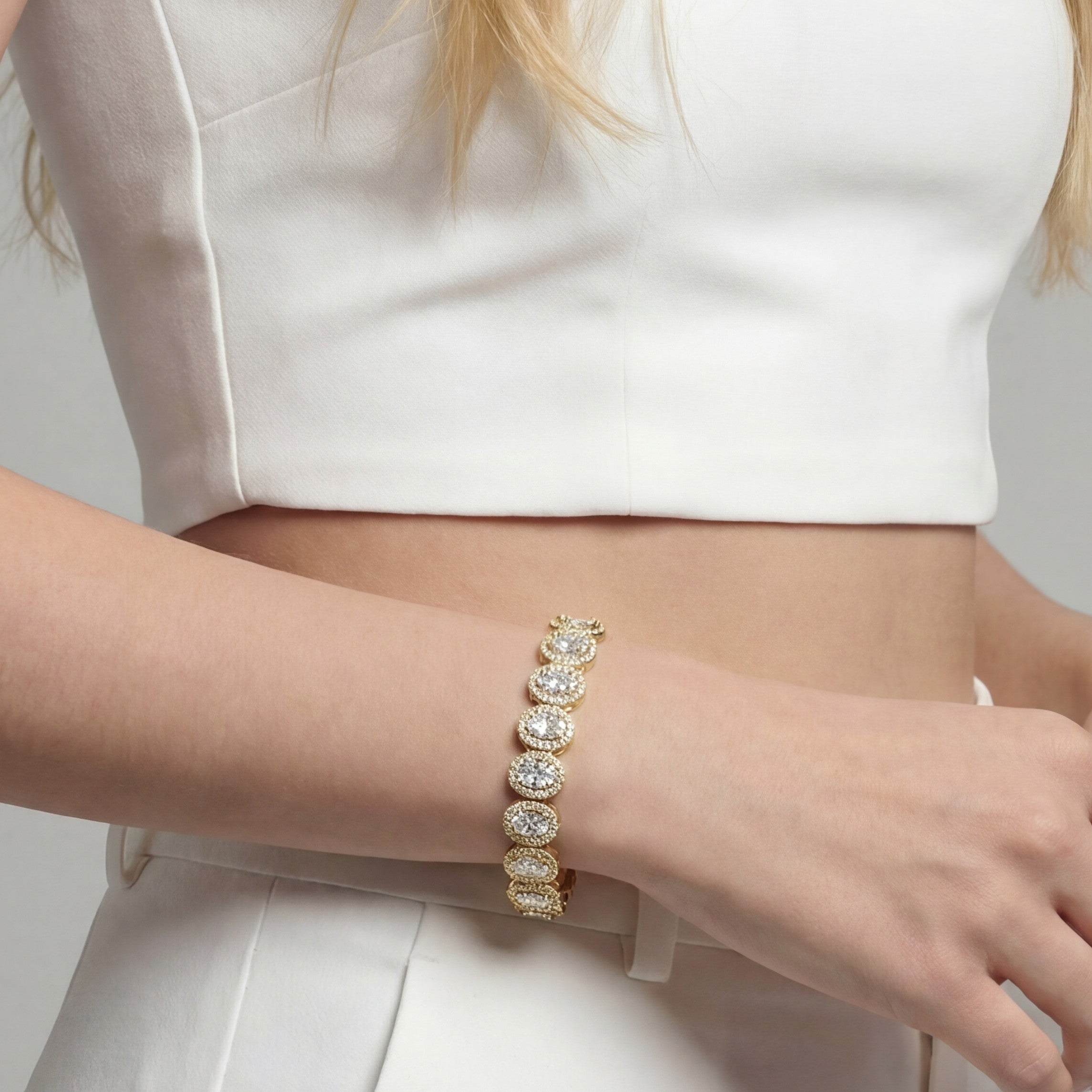 Halo Tennis Bracelet