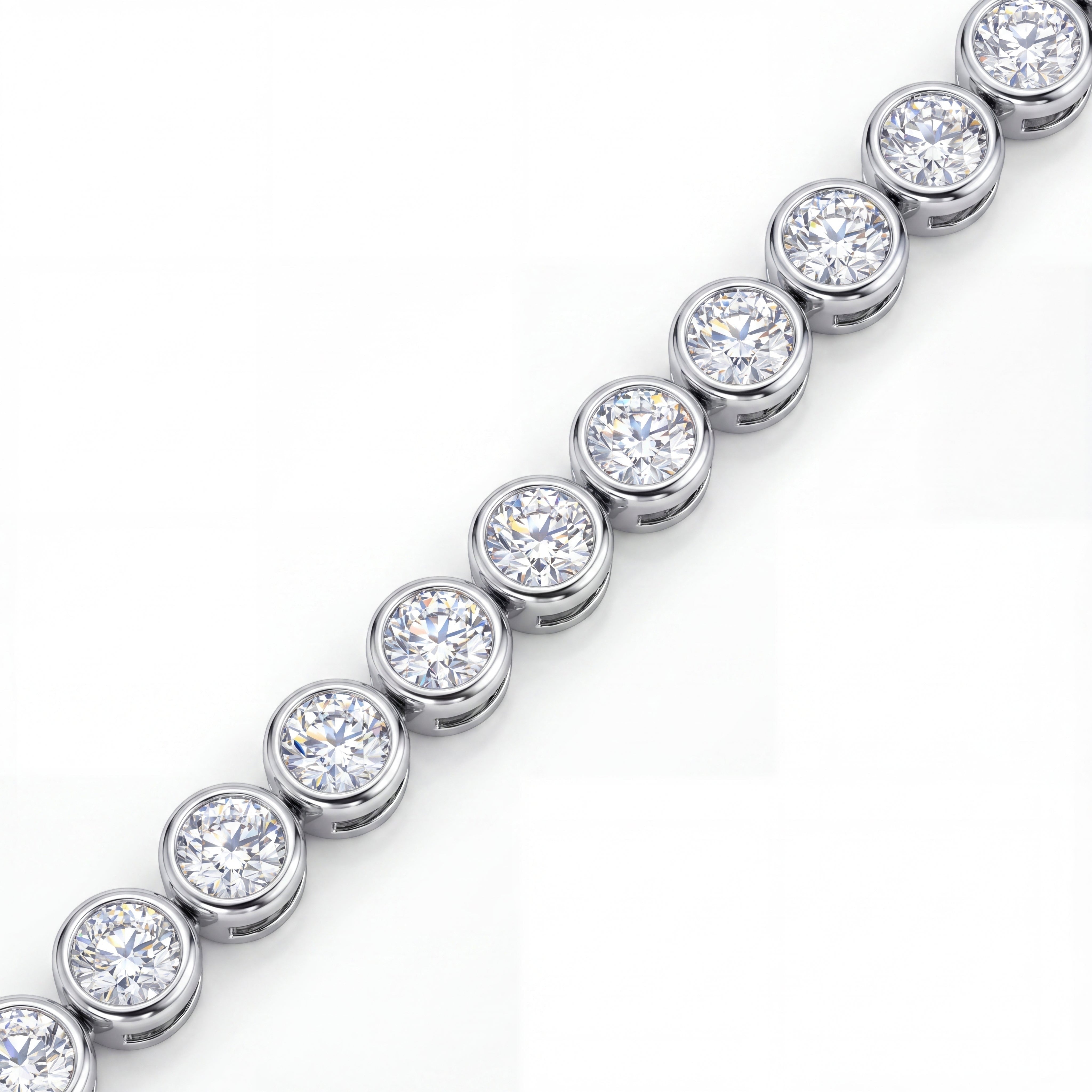 18K White Gold Vermeil