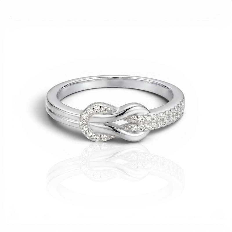 18K White Gold Vermeil