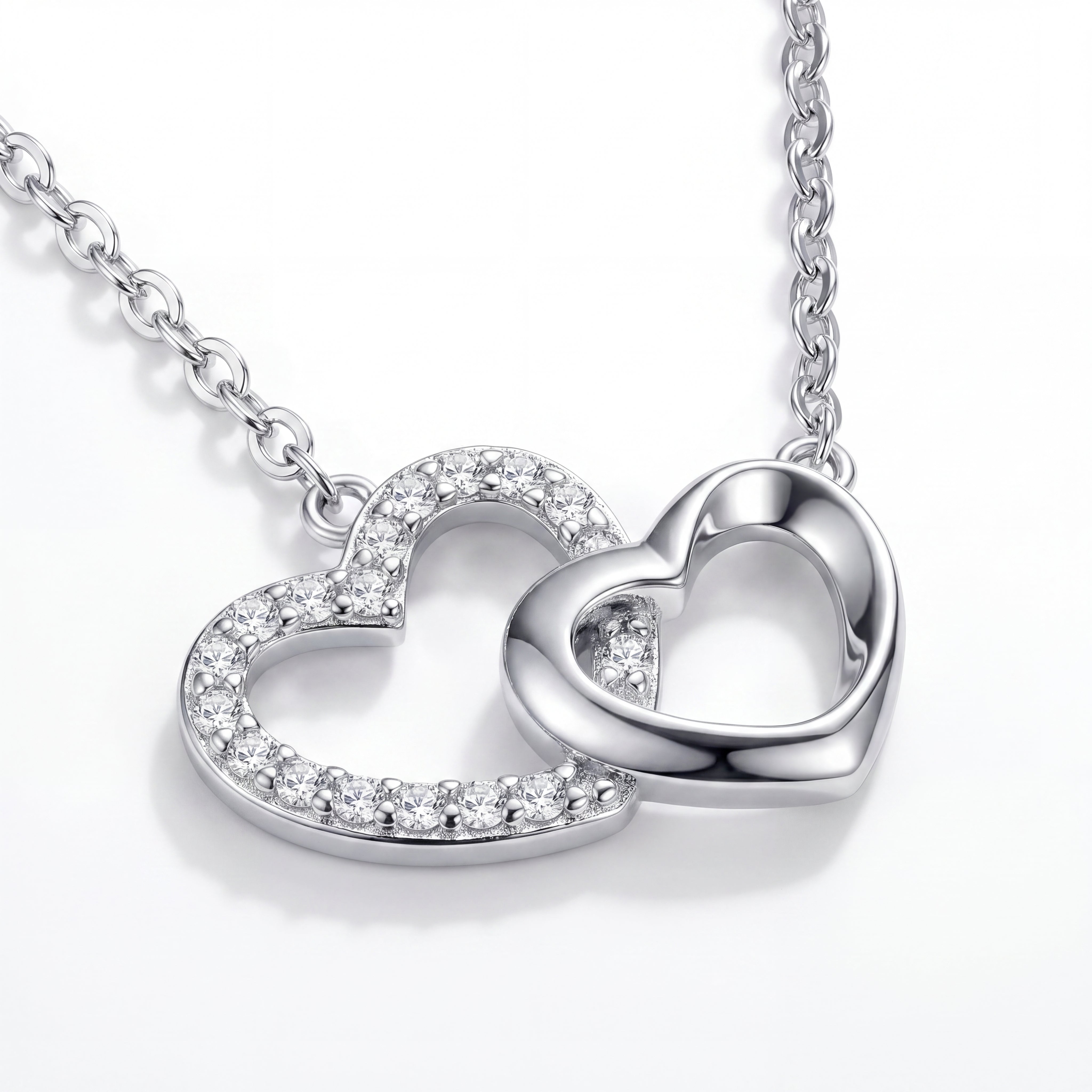 Double Cœur Lumière Necklace