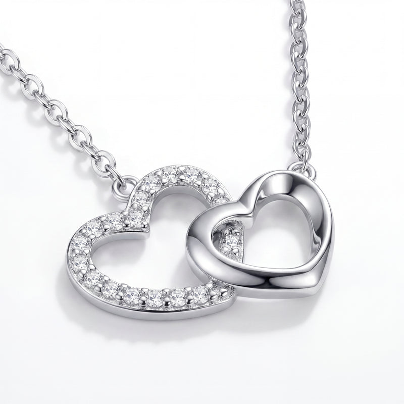 Double Cœur Lumière Necklace