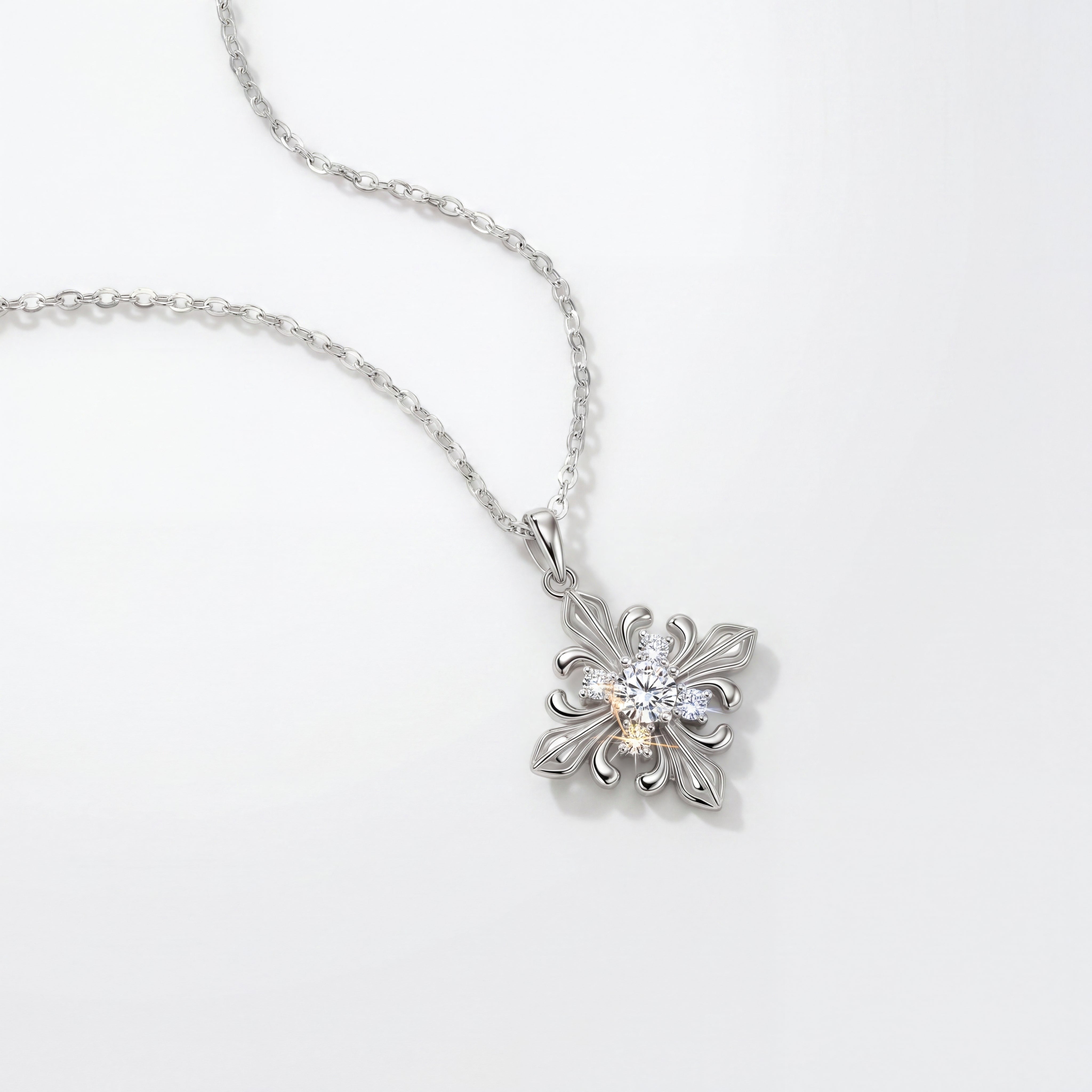 18K White Gold Vermeil
