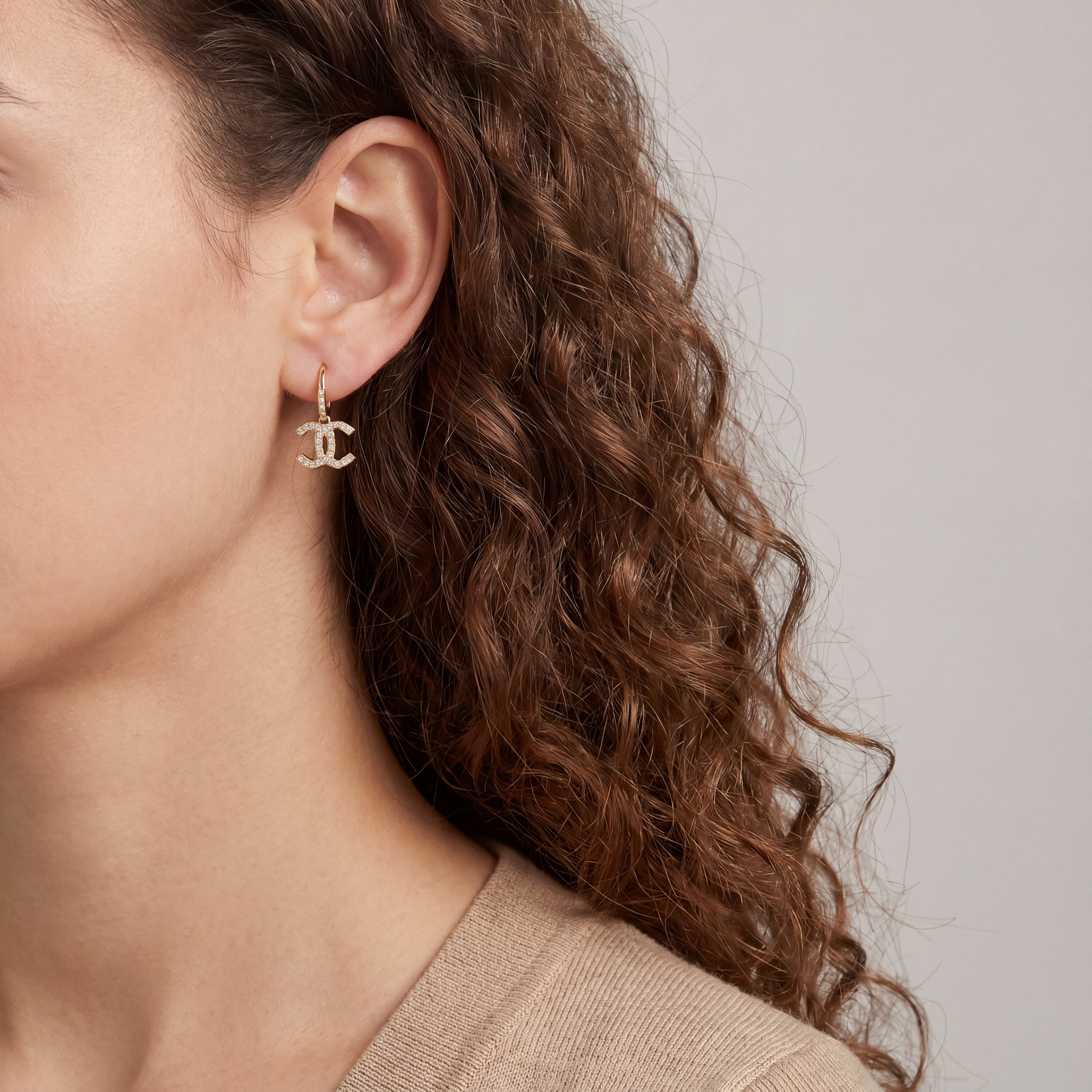 Éclat Monogram Drop Earrings