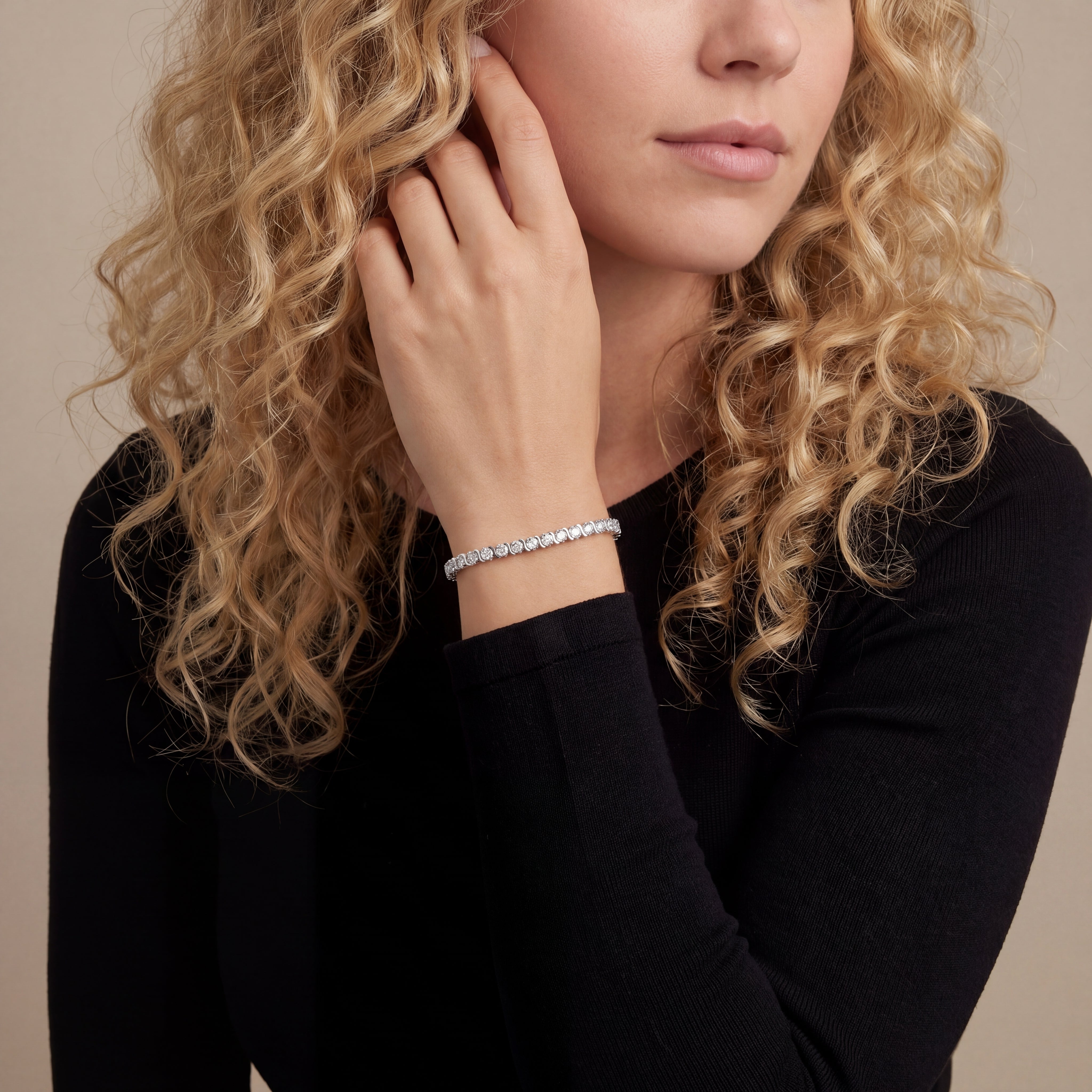 Serpentine Radiance Tennis Bracelet