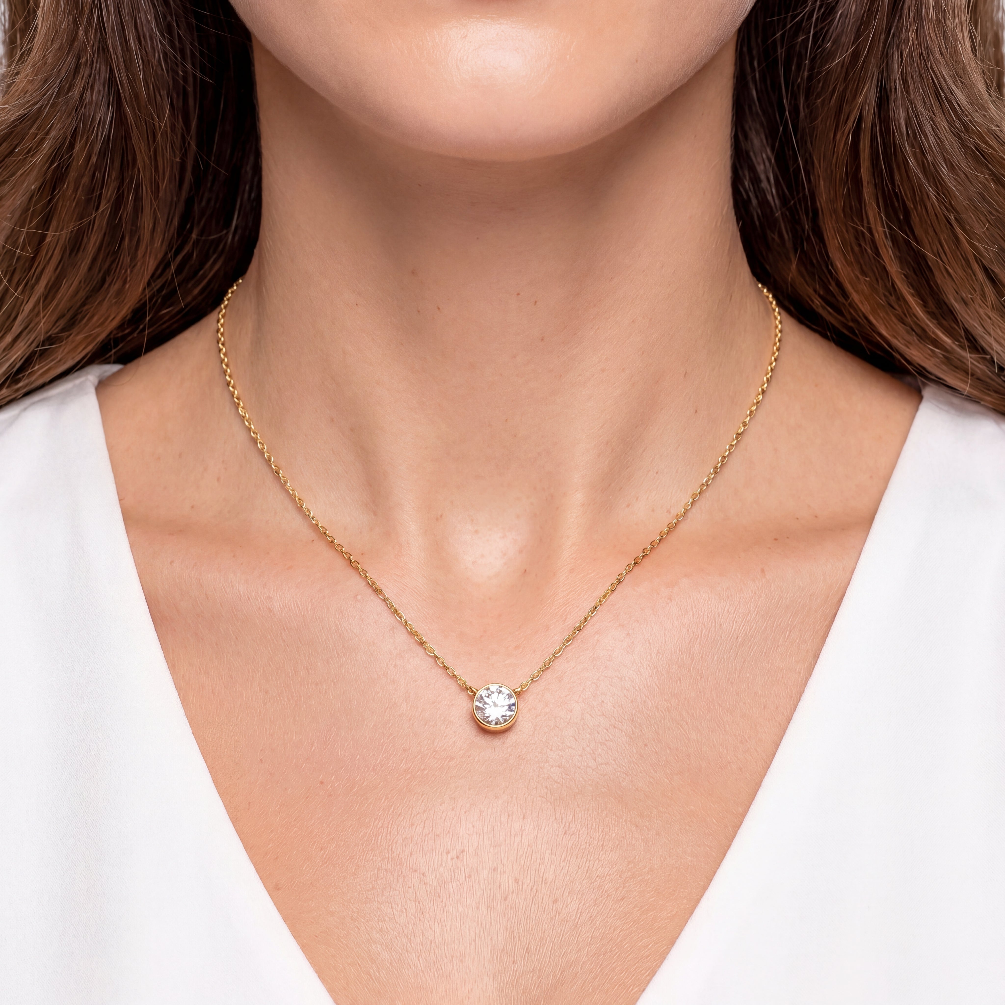 Lumière Solitaire Necklace