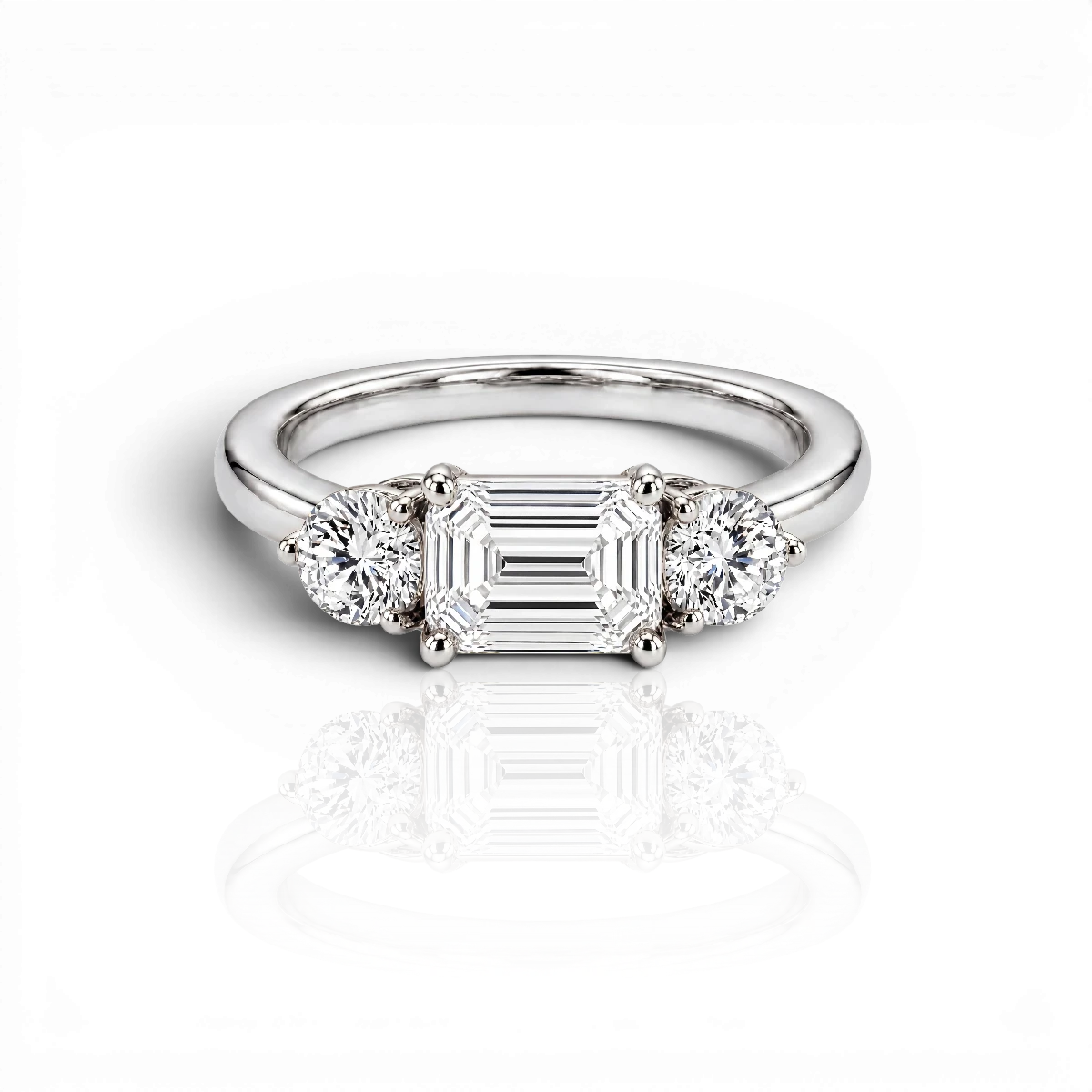 18K White Gold Vermeil
