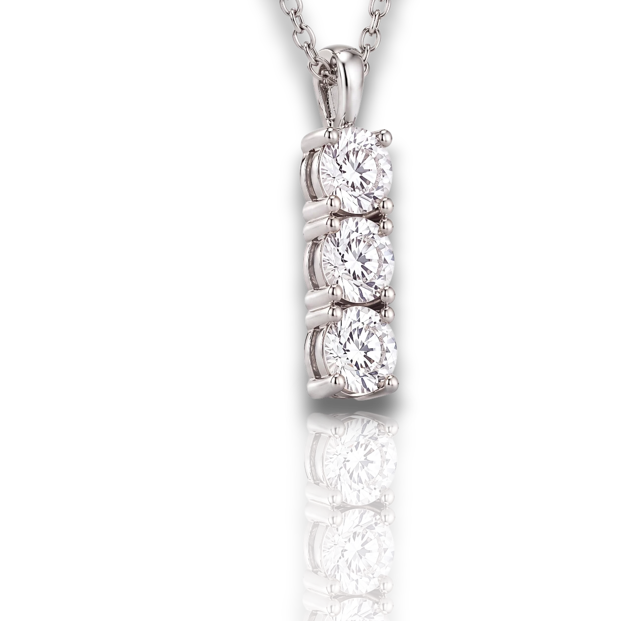 18K White Gold Vermeil