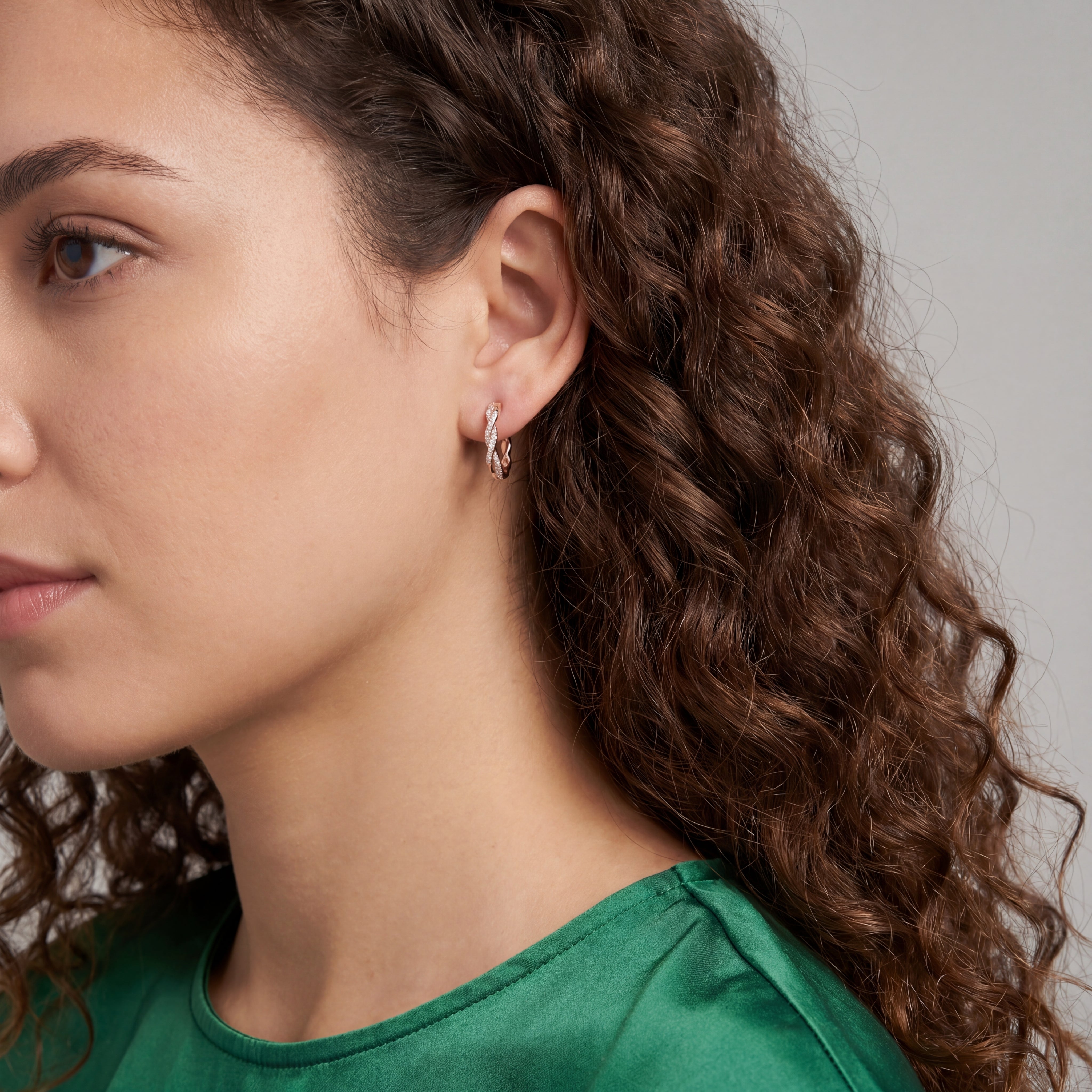 Seraphine Twist Huggie Earrings