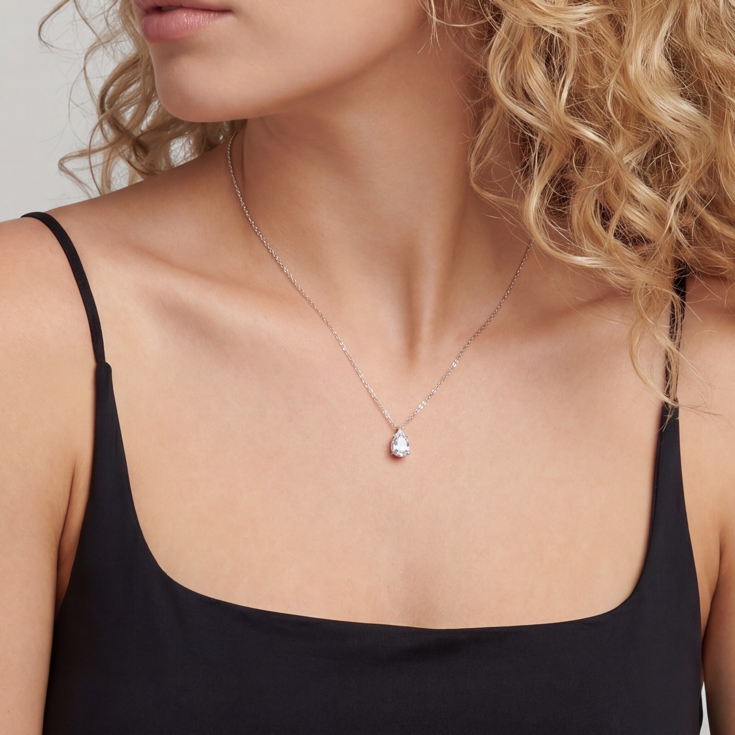 Celestia Pear Necklace