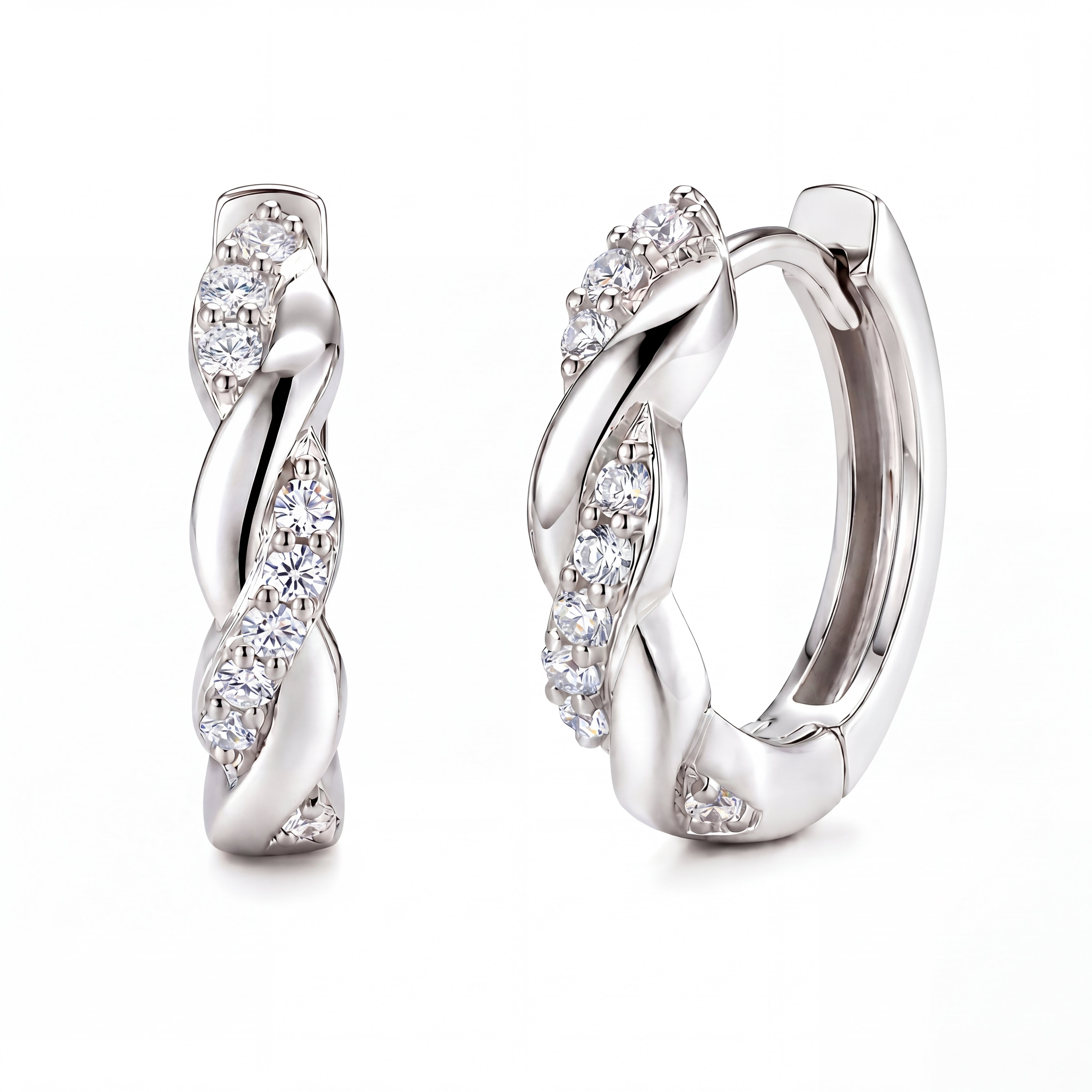 Seraphine Twist Huggie Earrings