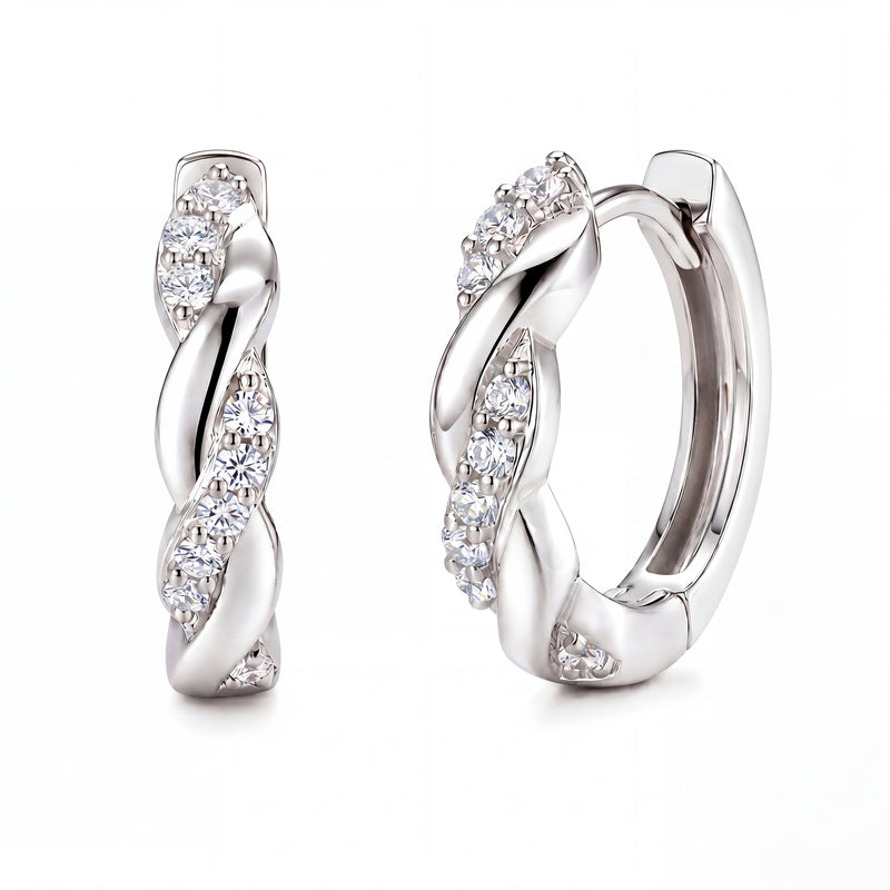 Seraphine Twist Huggie Earrings