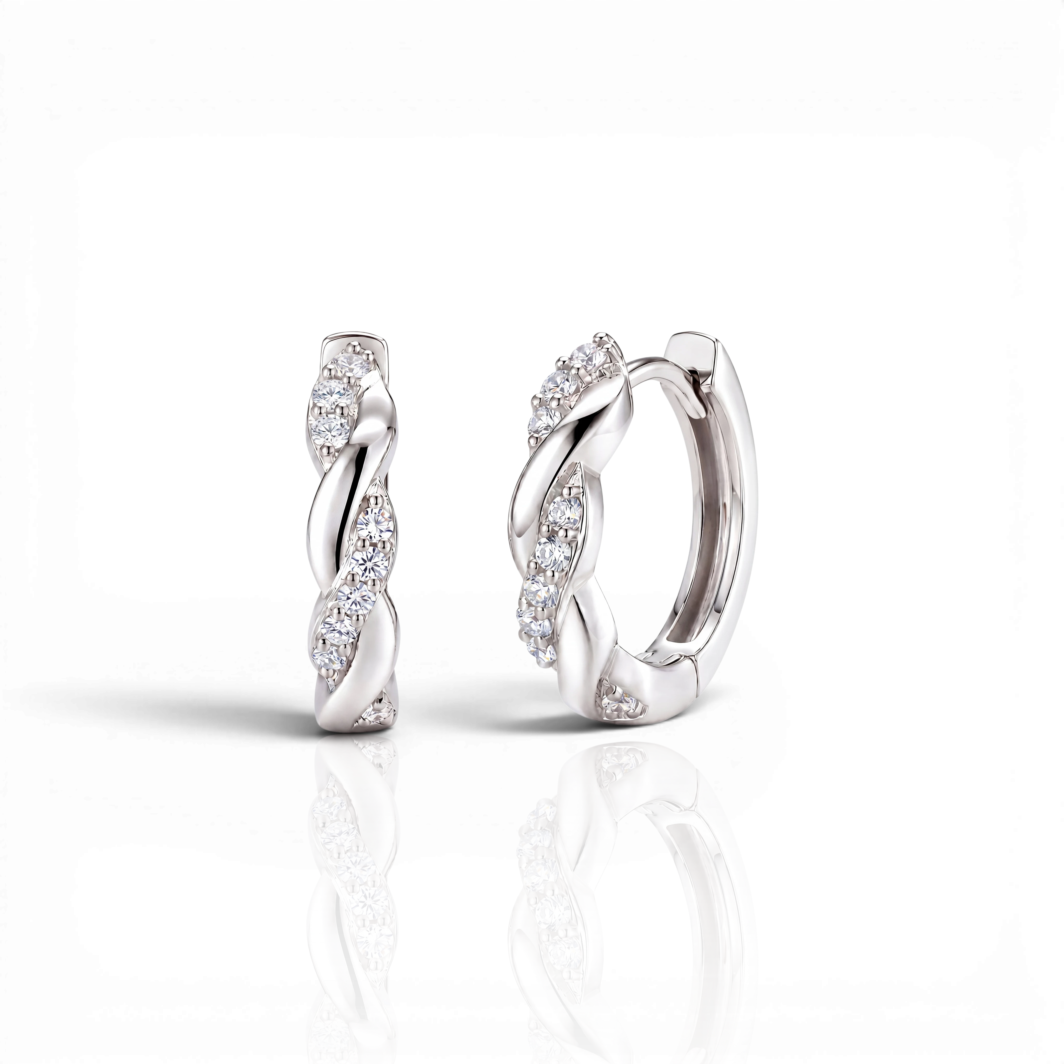 18K White Gold Vermeil