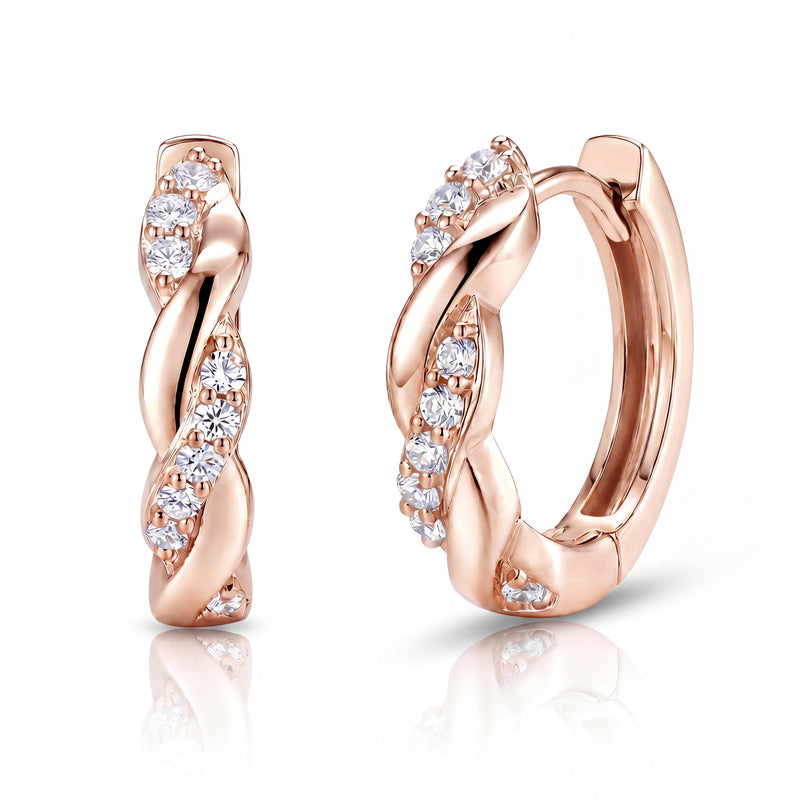 Seraphine Twist Huggie Earrings