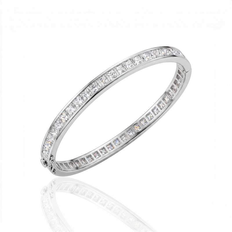 18K White Gold Vermeil