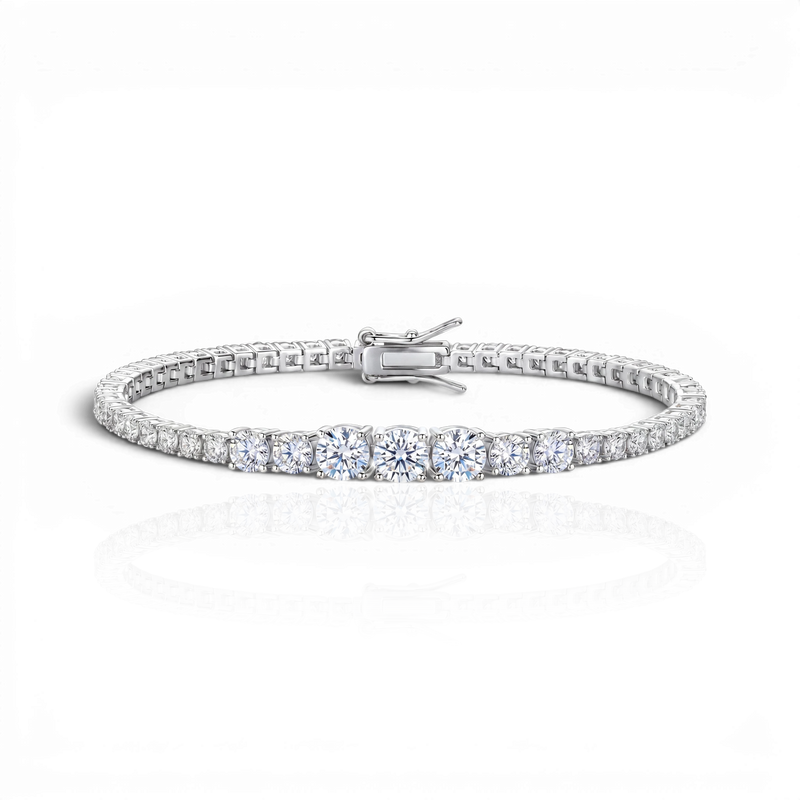 18K White Gold Vermeil