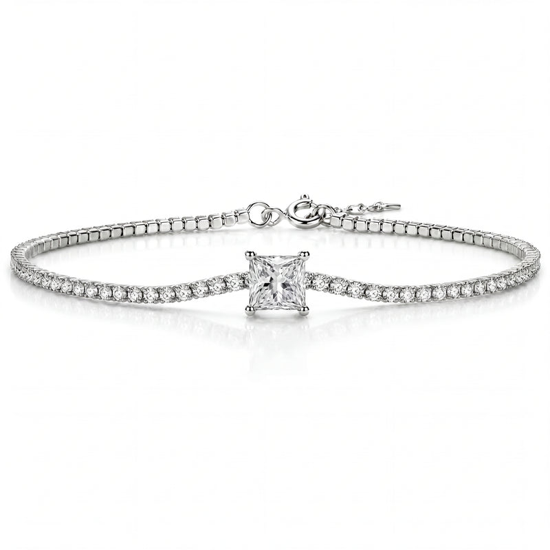 Éclat Solitaire Tennis Bracelet