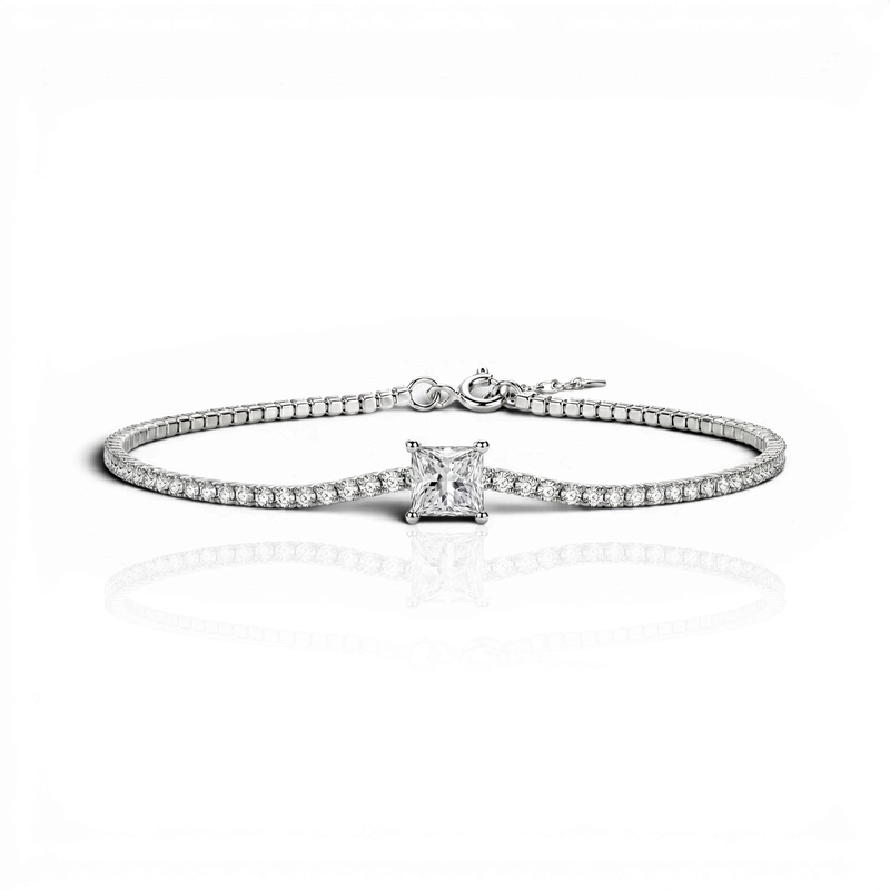 18K White Gold Vermeil