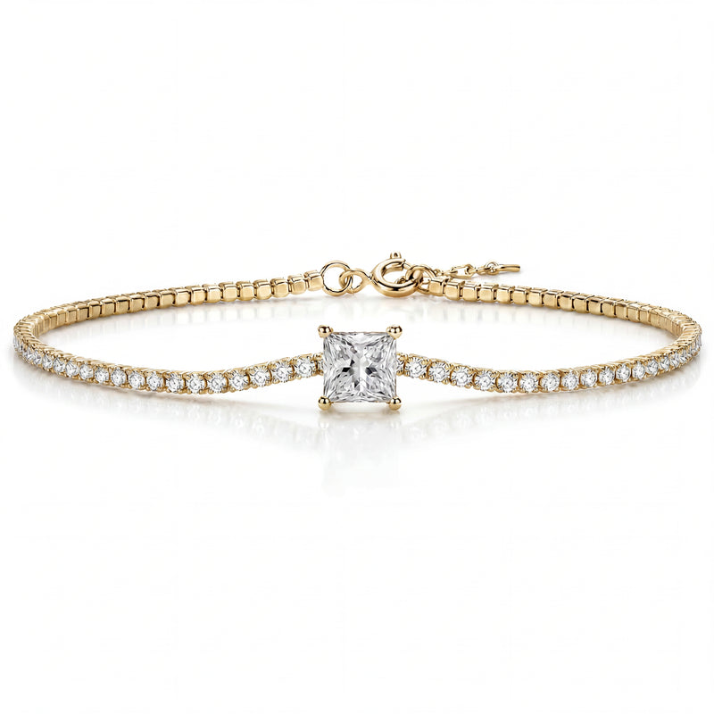 Éclat Solitaire Tennis Bracelet