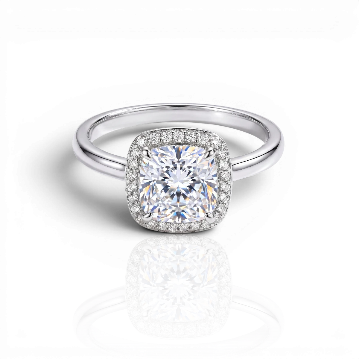 18K White Gold Vermeil