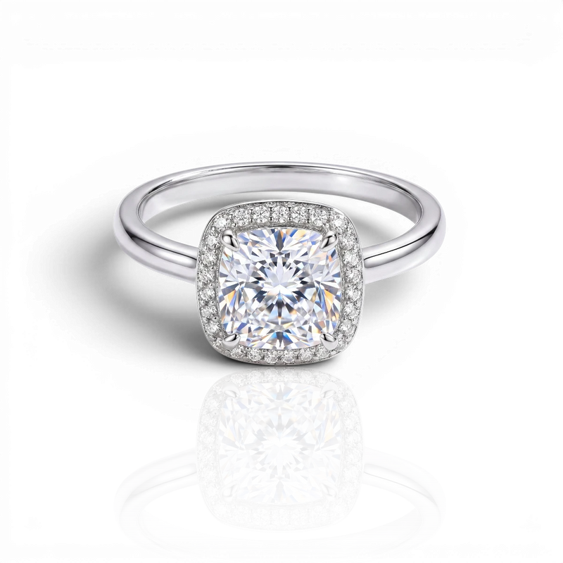 18K White Gold Vermeil
