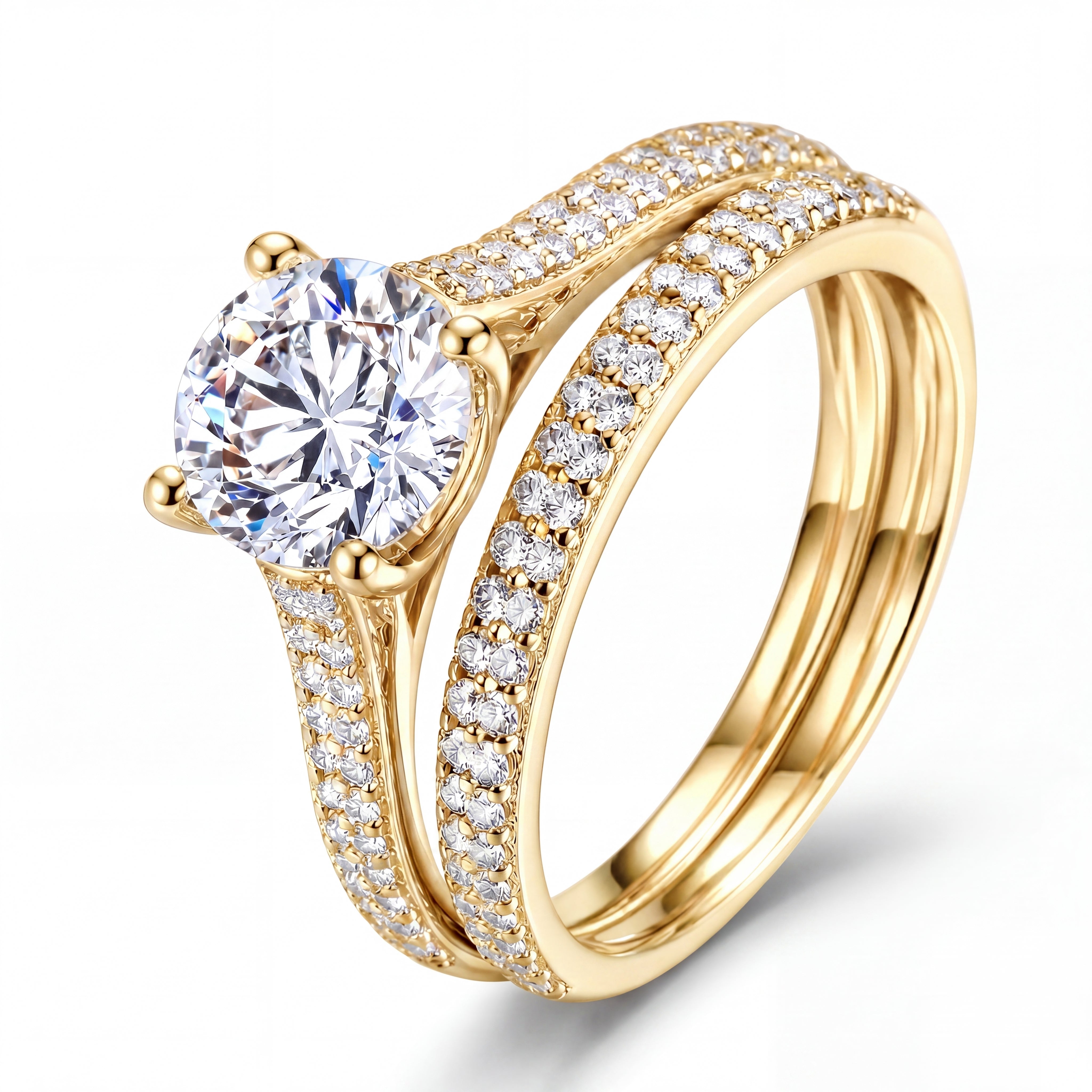 Éternelle Lumière Bridal Set Ring