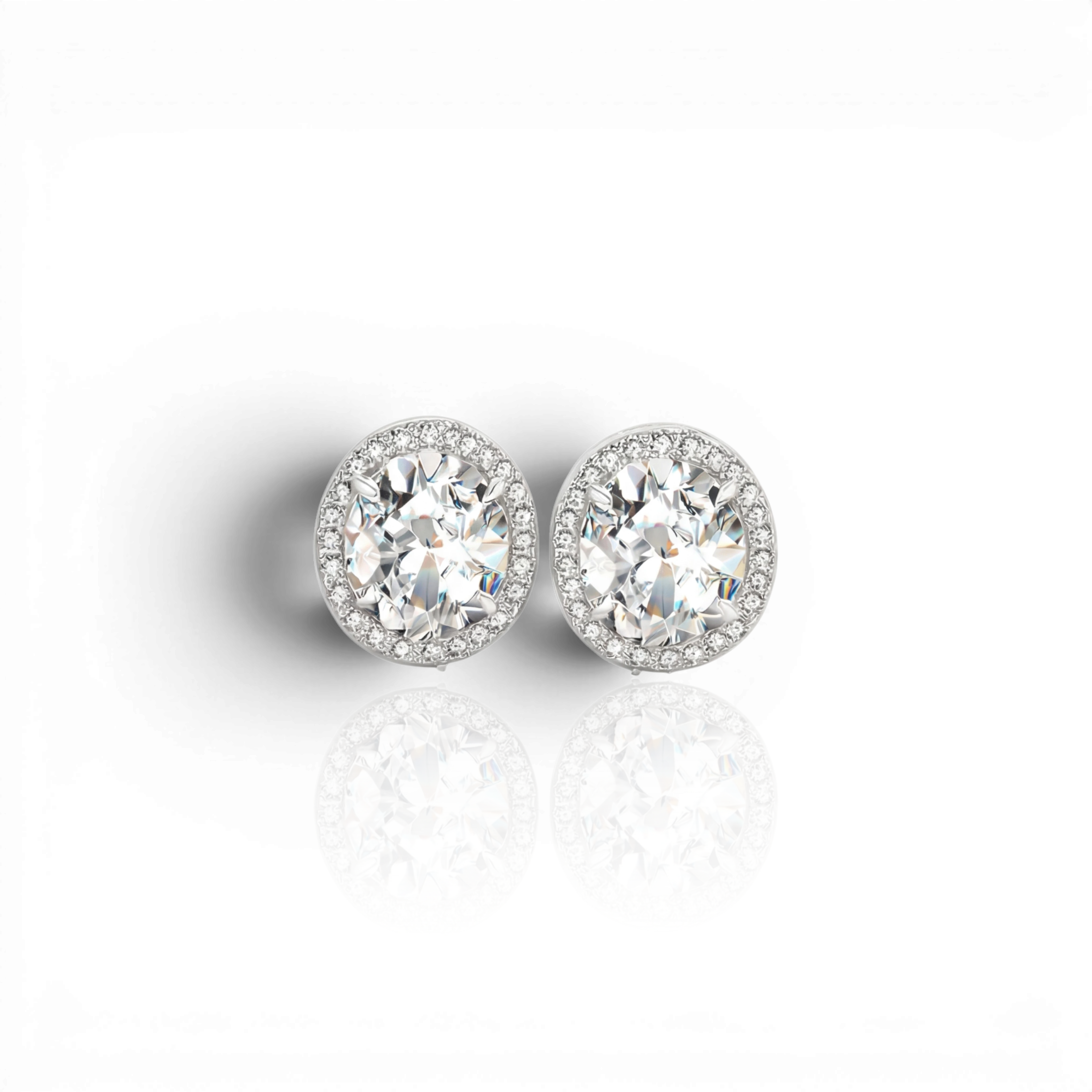 18K White Gold Vermeil / 2.00 CARAT 