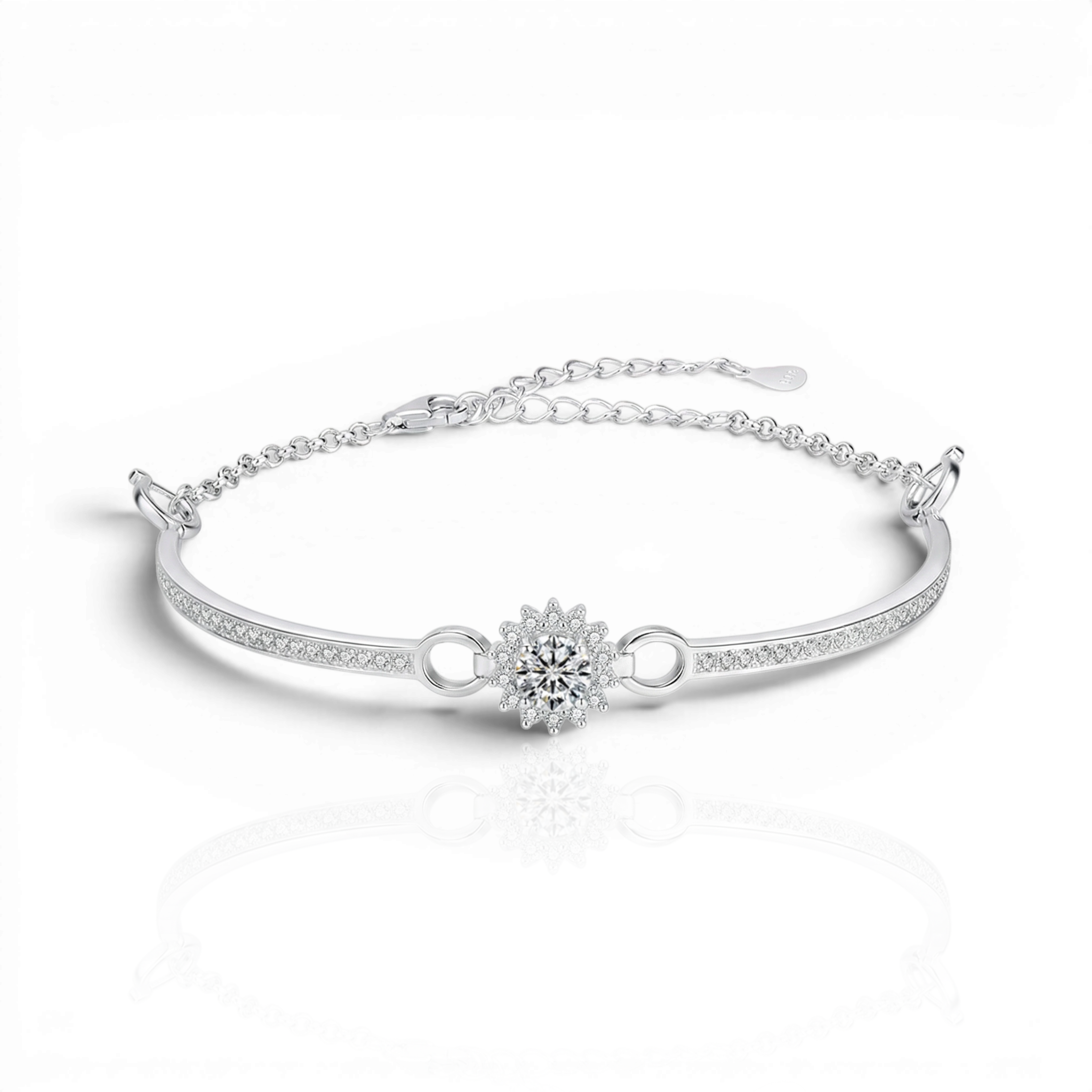 18K White Gold Vermeil / 1.00 CARAT 