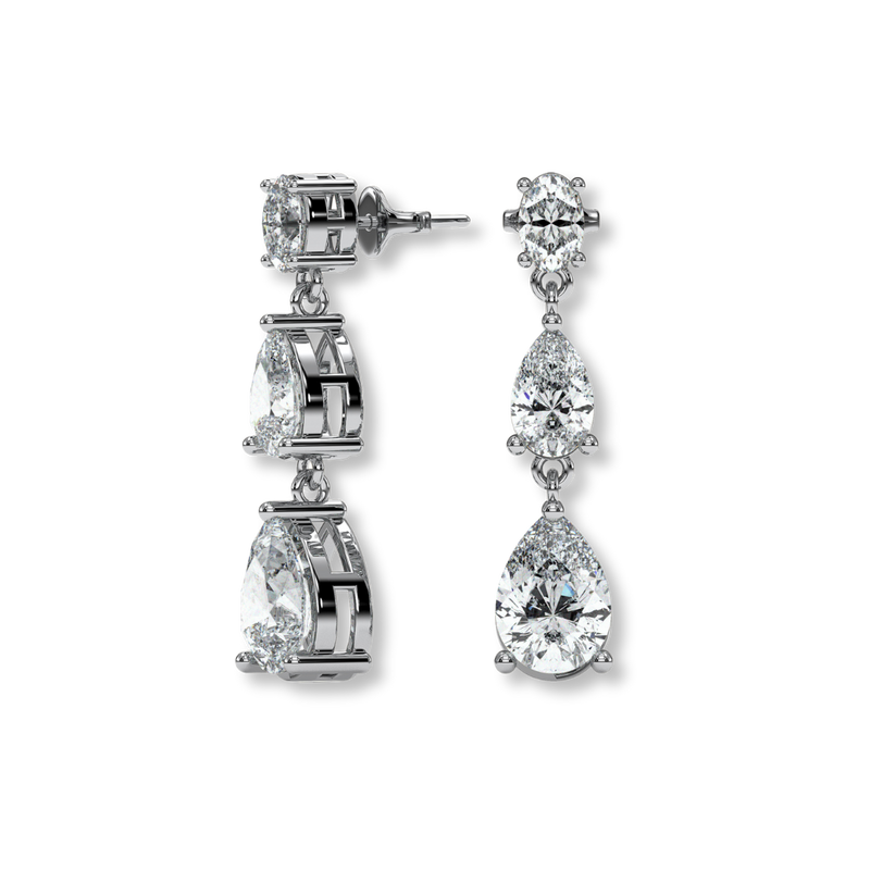 18K White Gold Vermeil