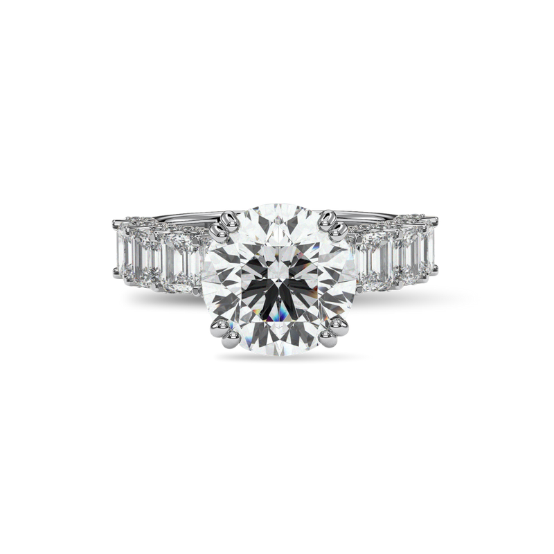 18K White Gold Vermeil 