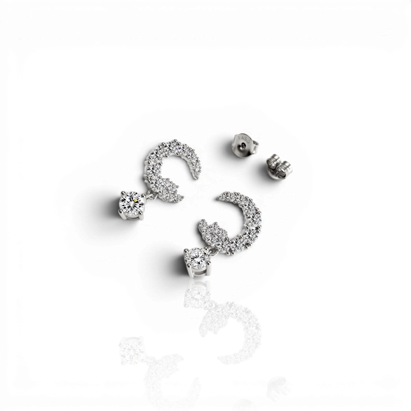 18K White Gold Vermeil
