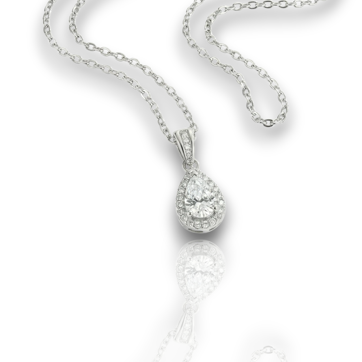 18K White Gold Vermeil / 1.00 CARAT