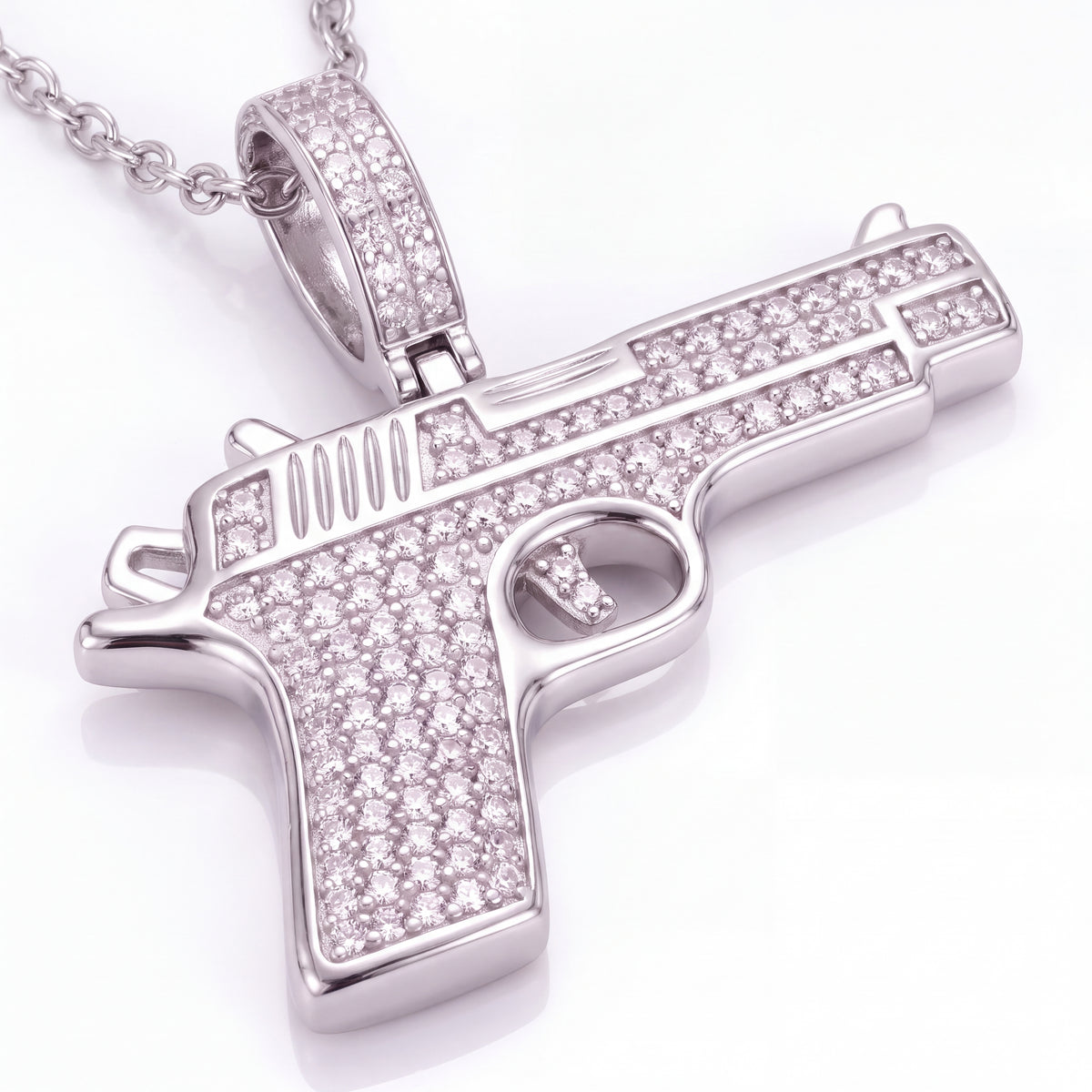18K White Gold Vermeil