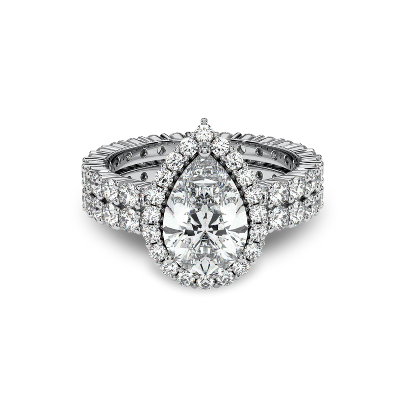 18K White Gold Vermeil 