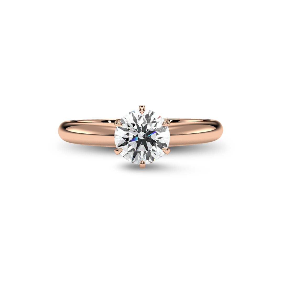 18K Rose Gold Vermeil / 1.00 CARAT