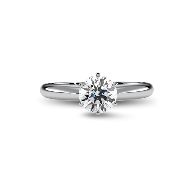 18K White Gold Vermeil / 1.00 CARAT